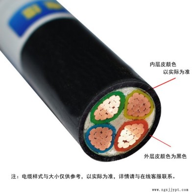 供应金环宇电缆，铜芯塑料绝缘护套，VV 4*185，电缆厂家销售 VV 聚氯乙烯护套系列电缆图4
