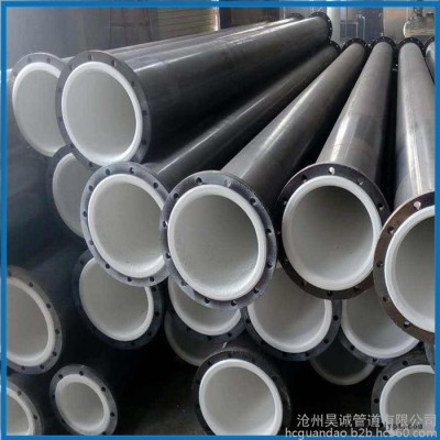 昊诚管道 河北钢衬聚丙烯短管厂家  钢衬聚丙烯短管生产厂家  衬塑管道图6