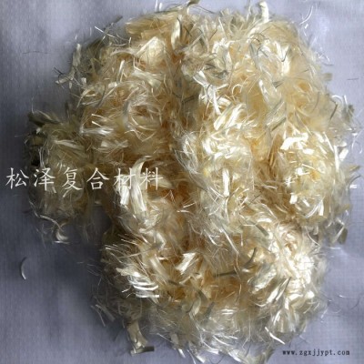 混凝土高强度加固聚丙烯晴纤维 黄色束状单丝工程抗裂纤维图6