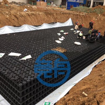高承压型雨水模块 黑色pp聚丙烯雨水模块 组合方式便利高效承压更高 45吨/㎡以上图5