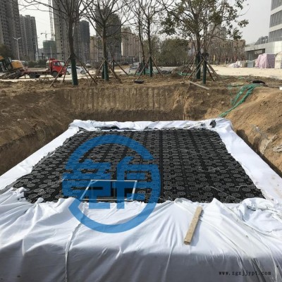 高承压型雨水模块 黑色pp聚丙烯雨水模块 组合方式便利高效承压更高 45吨/㎡以上图6