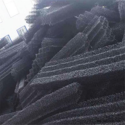 工业废水处理用挂膜 聚丙烯黑色立体网状填料 厂家供应图3