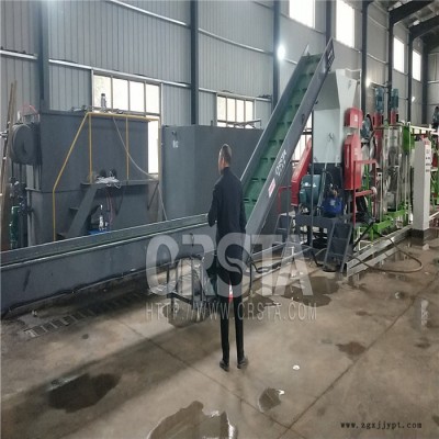 聚丙烯PP废塑料水泥袋处理利用机，印度废水泥袋回收处置清洗机图3