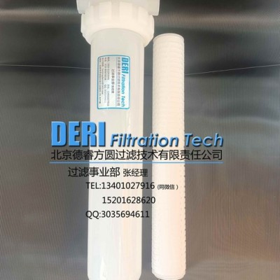 聚丙烯PP塑料过滤器耐酸碱过滤器；20英寸纯PP材质过滤器 sss