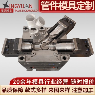 星源PVC清扫口模具聚丙烯PP静音管pp排水管堵头帽配件塑料模管件模具图2