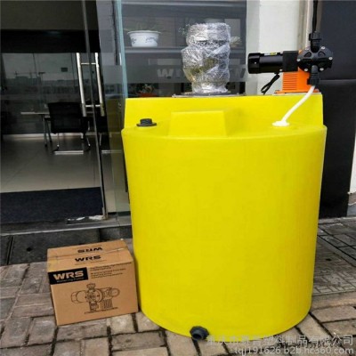 重庆聚乙烯PE搅拌加药箱/300升化工原料搅拌加药桶图4