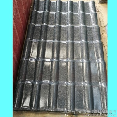 连云连岛板桥徐圩朝阳合成树脂瓦批发市政工程pvc瓦ASA仿古瓦塑料一体瓦图4