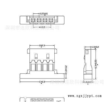 台湾品质I-PEX/MX51146 1.25间距连接器端图3