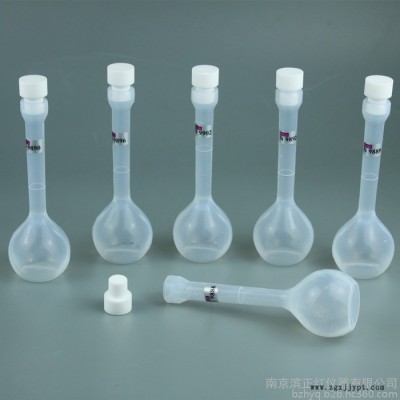 南京滨正红厂家定制多款规格 FEP容量瓶 透明可视方便定容 耐酸碱 耐腐蚀 量多价优图2