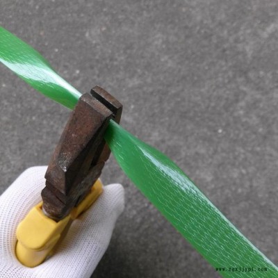 河南郑州专业生产塑钢带 手工打包带绿色 压花 PET打包带 绿色PET打包带**图2