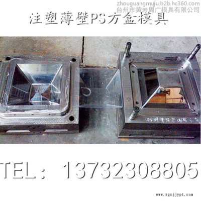 黄岩厂家供应镜面抛光透明果盆模具 PET果盘模具  方盘模具 方盆模具