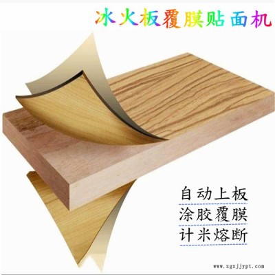 装饰板pet钢化保护膜冷贴机 刨花板PVC贴面机 木饰面石膏板冷贴机图5