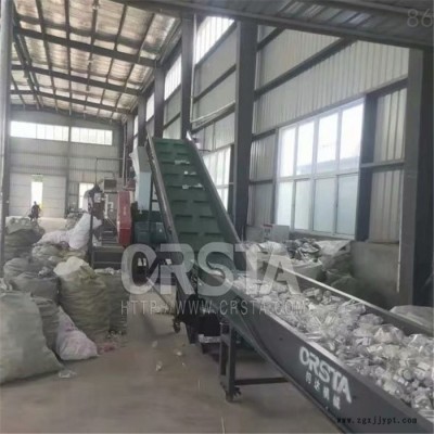柯达机械PET矿泉水瓶清洗造粒机，矿泉水塑料瓶扒纸清洗粉碎机图2