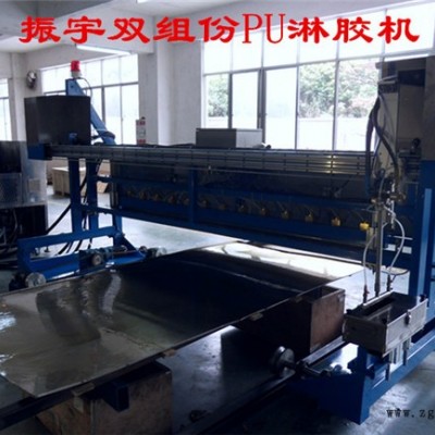 九江复合板淋胶机-龙宇机械-全自动复合板淋胶机图1