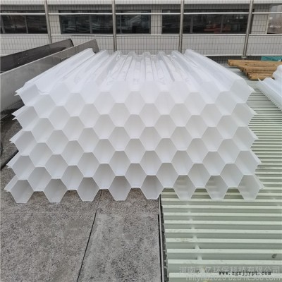 【纯料加工】污水处理用蜂窝斜管填料 沉淀池用加厚型斜管填料pp材质热卖图2