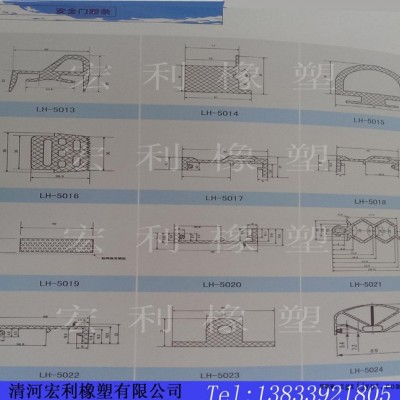 安全门胶条 三元乙丙耐腐蚀橡胶条 机械门底工业门密封条 多规图1