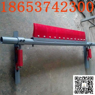 电厂皮带带宽1.6米二道清扫器 P型清扫器 聚氨酯橡胶刮刀清扫器图5