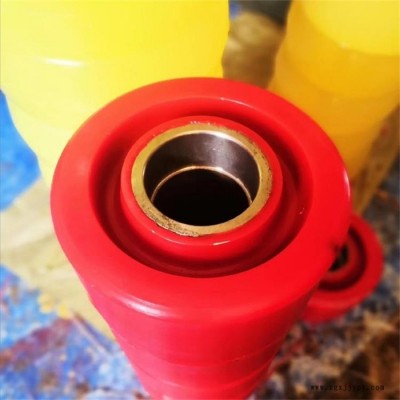 浇注聚氨酯包胶轮 铝件包胶轮 pu耐磨滚轮 聚氨酯承重滚轮图5