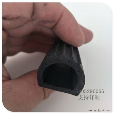 厂家供应D型硅胶密封条冷冻厢车门窗冷藏柜密封胶条图5
