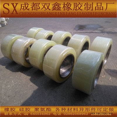 成都西盛厂家盾构机滚筒包胶 管片小车行走轮包胶 矿山机械输送滚筒包胶 机械轮子防滑耐磨聚氨酯橡胶包胶V形轮包胶图7