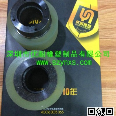 滚筒 包胶  聚氨酯原料  红色优力胶 聚氨酯橡胶图3