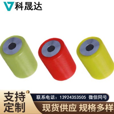 科晟达来图来样加工定做 东莞胶轮批发供应输送聚氨酯导向轮抗磨损不脱胶压线轮轴承包胶辊聚氨酯包胶轮图3