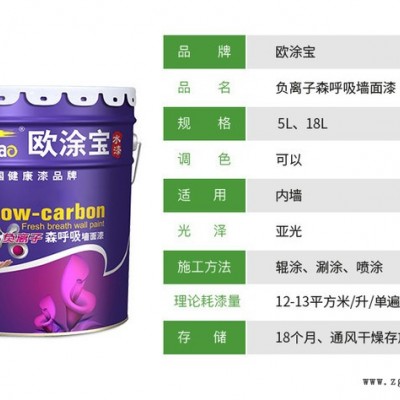 欧涂宝 乳胶漆 负离子森呼吸墙面漆 乳胶漆厂家招商加盟图3