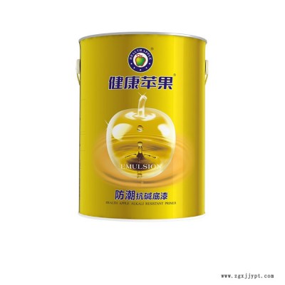 健康苹果漆 防潮抗碱底漆 6KG  环保净味乳胶漆 墙面漆 乳胶漆 涂料加盟代理 乳胶漆厂家图1
