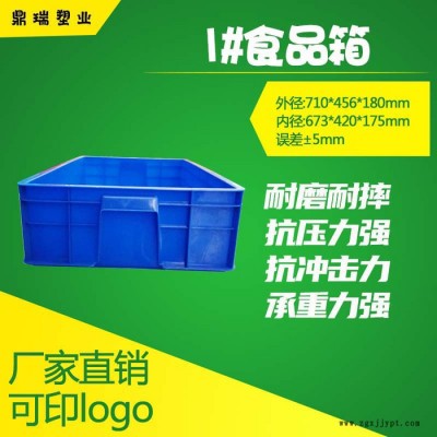 鼎瑞塑业1号食品箱河北食品箱工厂 白色食品级PP材质 馒头挂面面包周转箱 水果蔬菜冷冻食品工厂流水线周转箱图3