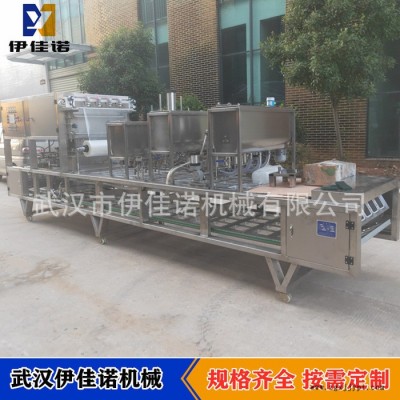猪血鸭血豆腐塑料盒真空封口机 内酯豆腐塑料盒封口机 全自动连续式食品封口机 塑料碗盒膏体灌装包装封口机图5