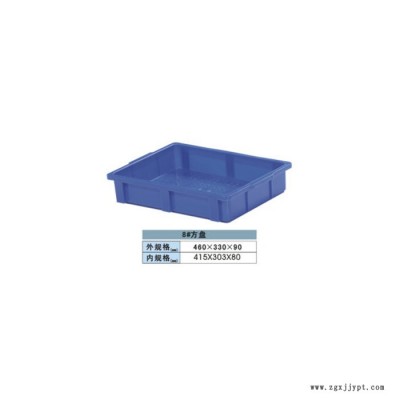 东莞惠州深圳广州蓝色红色黄色塑料周转筐箱免检环保塑胶箱 塑料方盘图3