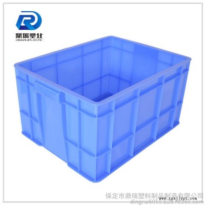 安徽鼎瑞灰色周转箱 /周转箱批发/蓝色加厚加盖子塑料周转箱储物箱图4