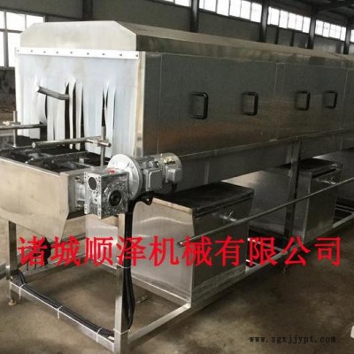 周转筐清洗机 塑料盒喷淋清洗机 风干式自动控温洗筐机 全自动清洗线图4