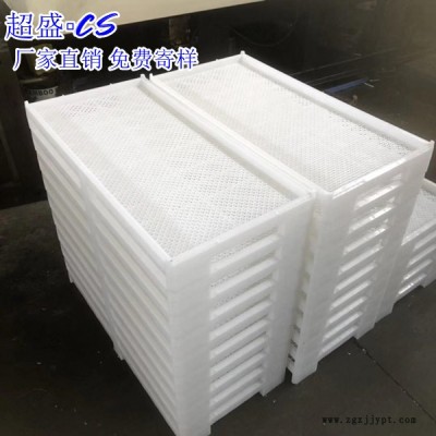 超盛塑料防静电周转箱 蓝色加厚工业胶框 周转筐 定制PP塑料箱图7