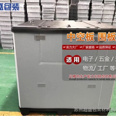 超盛塑料防静电周转箱 蓝色加厚工业胶框 周转筐 定制PP塑料箱图4