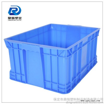 北京鼎瑞大号整理箱塑料 /周转箱批发/蓝色加厚加盖子塑料周转箱储物箱图3