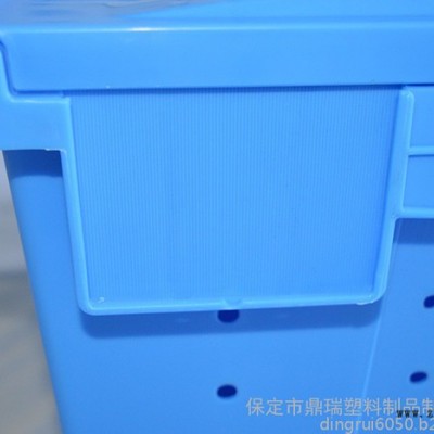 胶框周转箱斜插箱带盖加厚塑料箱物流箱定制大号生鲜配送箱图4