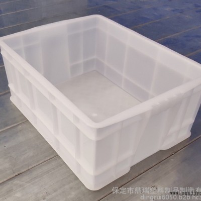 河北鼎瑞餐具周转胶箱 /周转箱厂家/蓝色加厚加盖子塑料周转箱储物箱图5