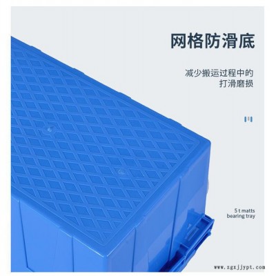 厂家供应标准物流箱美团优选配送塑料箱套叠箱加厚塑料套叠配送箱 塑胶箱 深圳塑胶箱图2