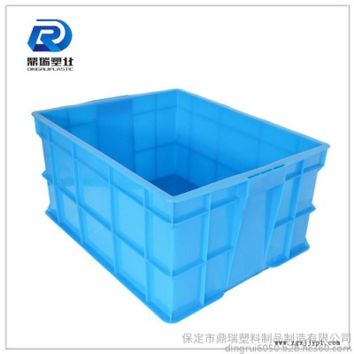 北京鼎瑞周转箱 /周转箱批发/蓝色加厚加盖子塑料周转箱储物箱图7