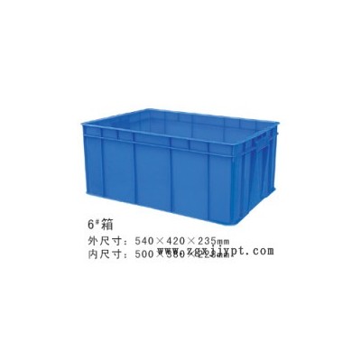 塑料周转箱加厚圆形箩筐物料箱蓝色仓库用胶箱塑料胶盆二手塑料箩筐回收图5