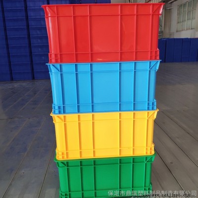 北京鼎瑞餐具周转胶箱 /周转箱批发/蓝色加厚加盖子塑料周转箱储物箱图6