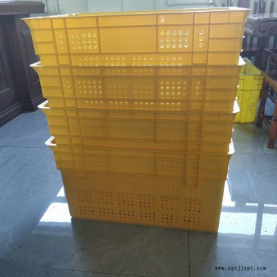 塑料周转箱筐生鲜周转筐错位筐电商新零反转套叠塑料箱豆芽筐图5
