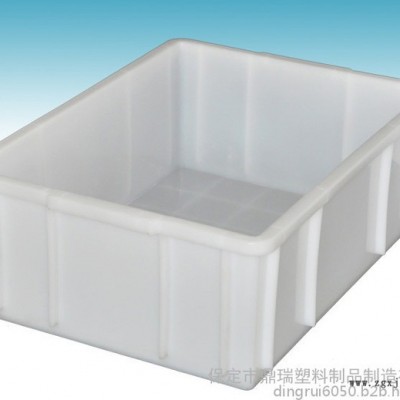 河南鼎瑞塑料周转箱 /周转箱批发/蓝色加厚加盖子塑料周转箱储物箱图6