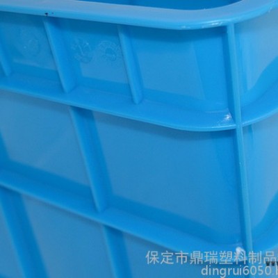 山东鼎瑞塑料周转箱餐具消毒箱 /周转箱批发/蓝色加厚加盖子塑料周转箱储物箱图8
