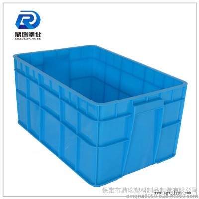 山东鼎瑞塑料周转箱餐具消毒箱 /周转箱批发/蓝色加厚加盖子塑料周转箱储物箱图5