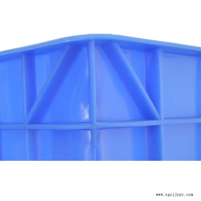5号B款塑料周转箱餐具消毒箱/塑料周转箱价格　蓝色加厚加盖子塑料周转箱储物箱图4