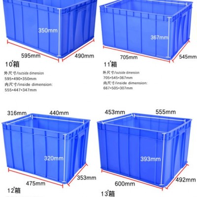东莞厚街虎门长安塑胶玩具周转箱16号鹏威胶箱胶箩卡板配盖子胶盆带盖子塑胶箱图1