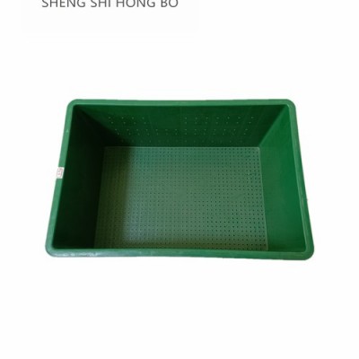 加厚塑料筐|蓝色环保果蔬筐|绿色育苗筐规格齐全-盛世弘博图5