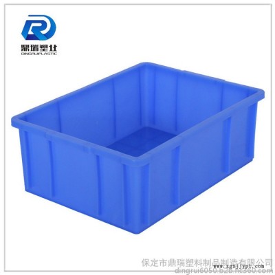 山东鼎瑞周转箱 /周转箱厂家/蓝色加厚加盖子塑料周转箱储物箱图5